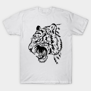 Tribal Tattoo White tiger T-Shirt